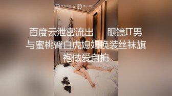 百度云泄密流出❤️眼镜IT男与蜜桃臀白虎媳妇换装丝袜旗袍做爱自拍