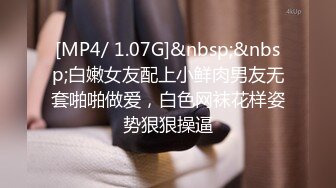 [MP4/ 1.07G]&nbsp;&nbsp;白嫩女友配上小鲜肉男友无套啪啪做爱，白色网袜花样姿势狠狠操逼