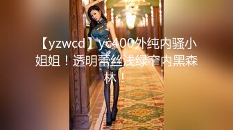 【yzwcd】yc400外纯内骚小姐姐！透明蕾丝浅绿窄内黑森林！